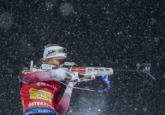 Sweden Biathlon World Cup Women Relay Competition