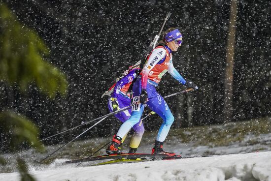 Sweden Biathlon World Cup Women Relay Competition