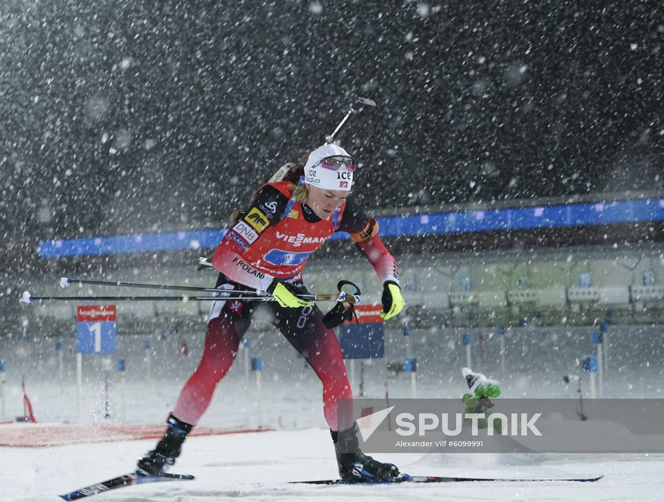 Sweden Biathlon World Cup Women Relay Competition