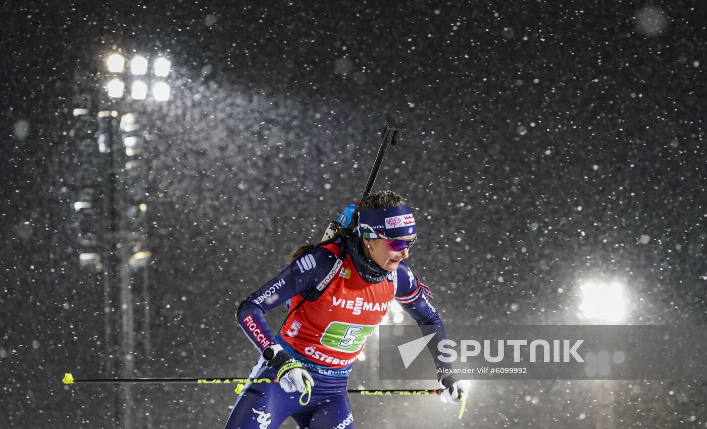 Sweden Biathlon World Cup Women Relay Competition