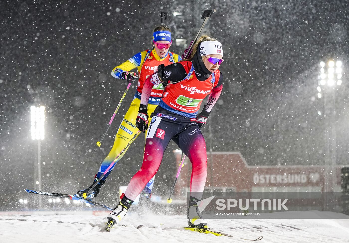 Sweden Biathlon World Cup Women Relay Competition
