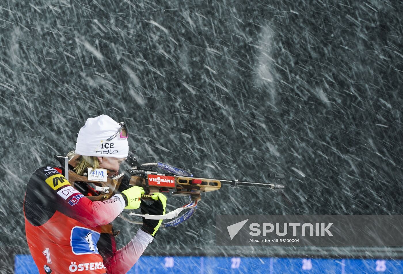 Sweden Biathlon World Cup Women Relay Competition