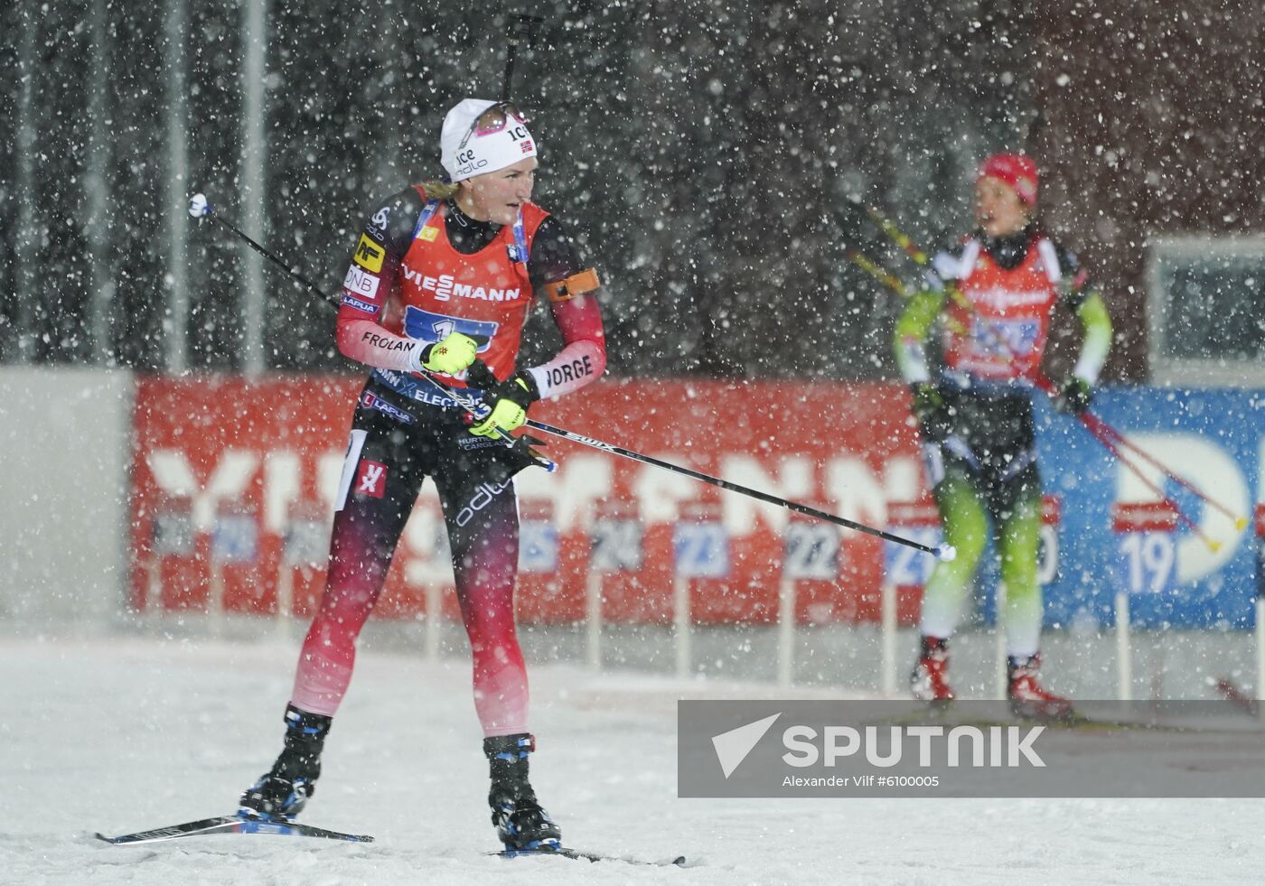 Sweden Biathlon World Cup Women Relay Competition