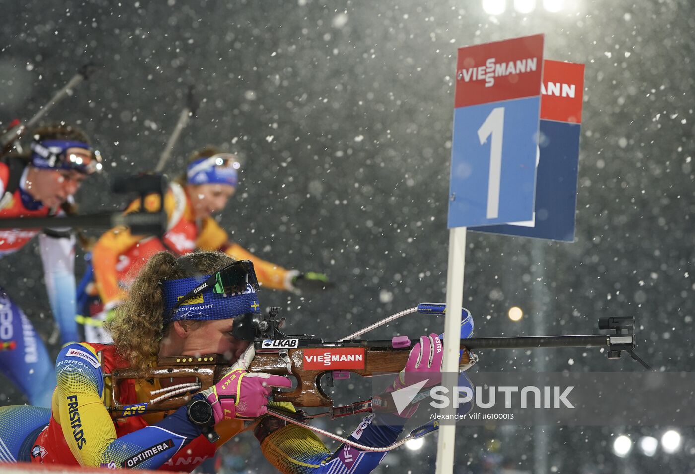 Sweden Biathlon World Cup Women Relay Competition