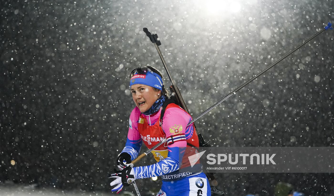 Sweden Biathlon World Cup Women Relay Competition