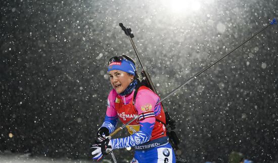 Sweden Biathlon World Cup Women Relay Competition