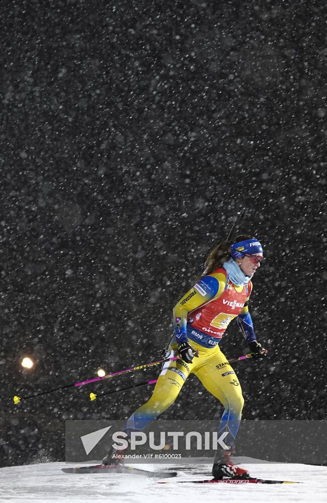 Sweden Biathlon World Cup Women Relay Competition