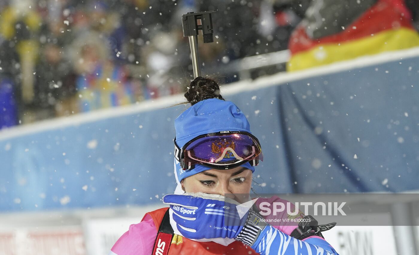 Sweden Biathlon World Cup Women Relay Competition