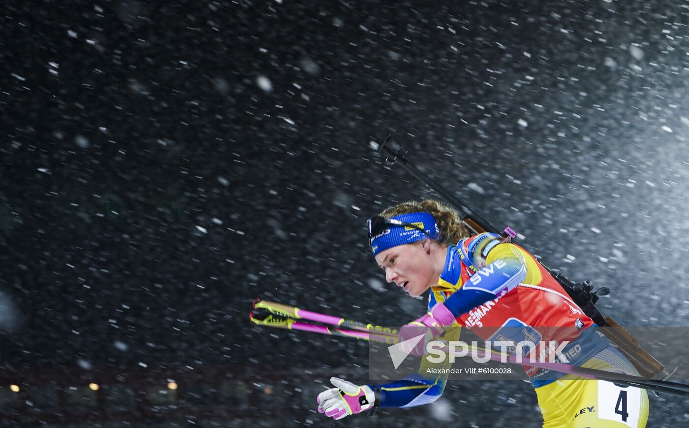 Sweden Biathlon World Cup Women Relay Competition
