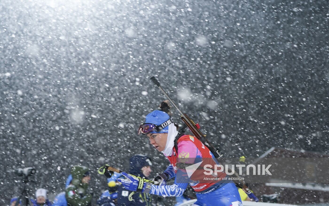 Sweden Biathlon World Cup Women Relay Competition