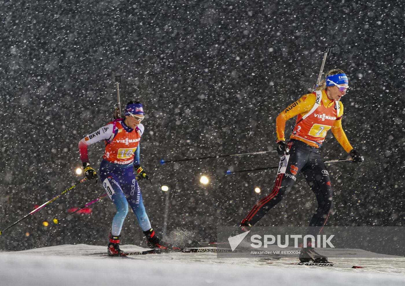 Sweden Biathlon World Cup Women Relay Competition