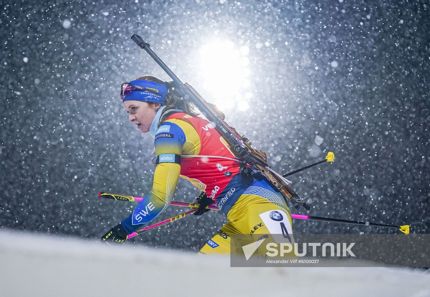 Sweden Biathlon World Cup Women Relay Competition
