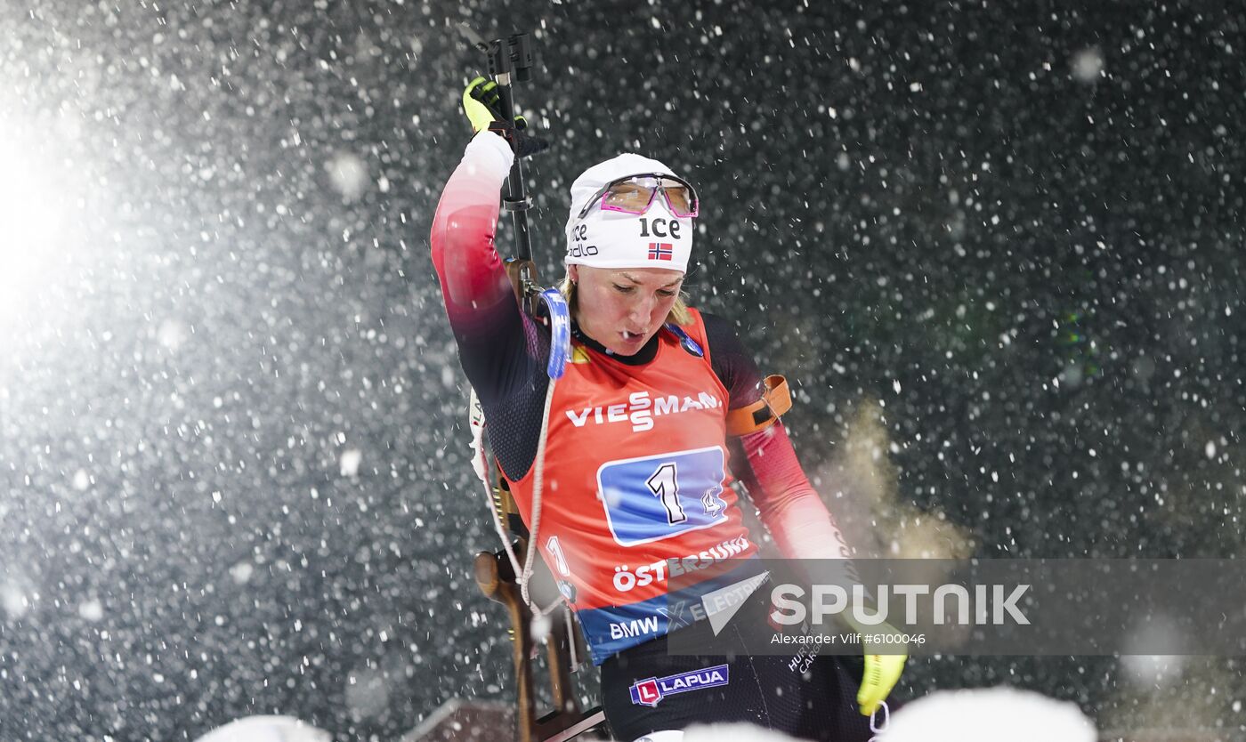 Sweden Biathlon World Cup Women Relay Competition