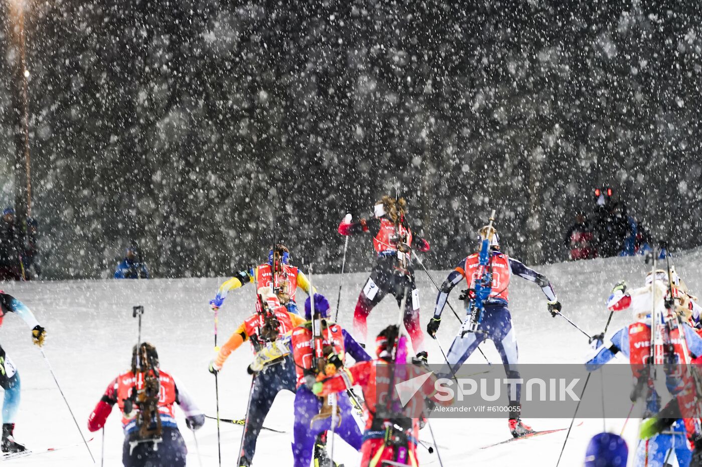 Sweden Biathlon World Cup Women Relay Competition