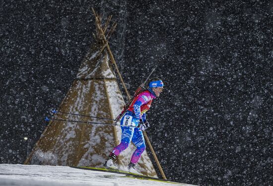 Sweden Biathlon World Cup Women Relay Competition