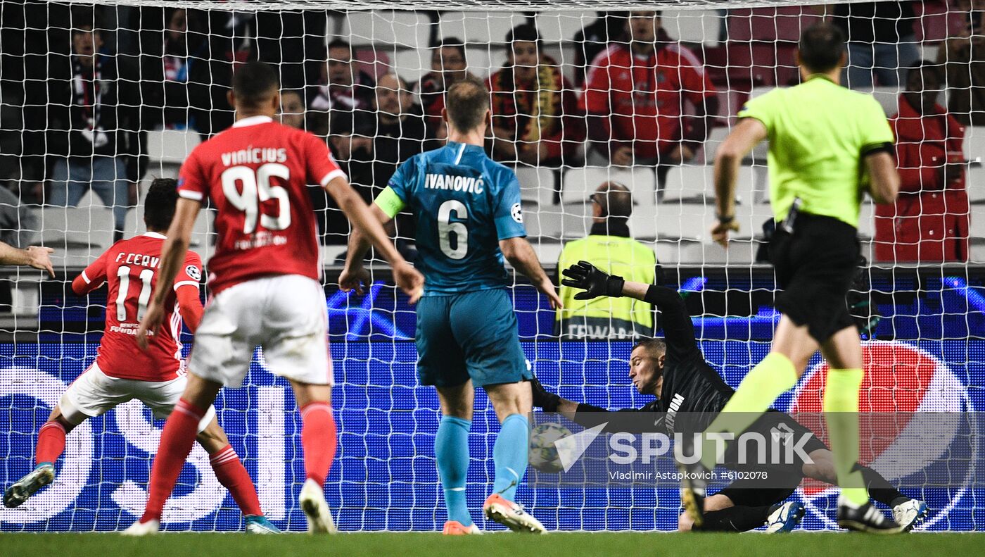Portugal Soccer Champions League Benfica - Zenit