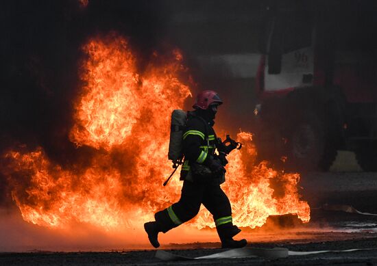 Russia Emergency Services Drills