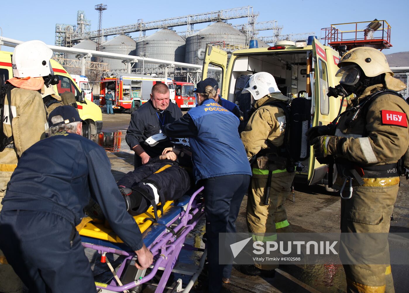 Russia Emergency Services Drills