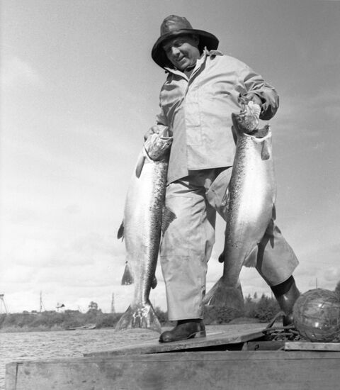 Fisherman from the May 9 fishing collective farm