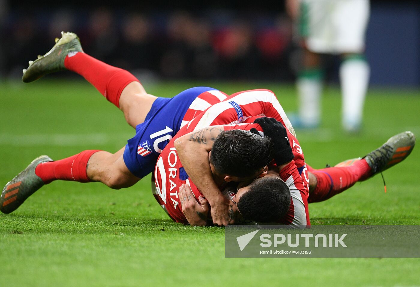 Spain Soccer Champions League Atletico - Lokomotiv