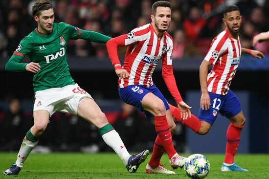 Spain Soccer Champions League Atletico - Lokomotiv