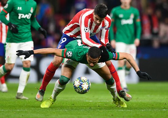 Spain Soccer Champions League Atletico - Lokomotiv