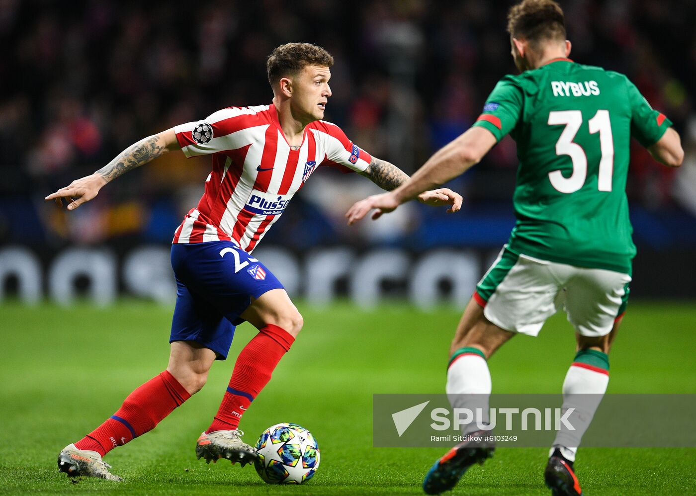 Spain Soccer Champions League Atletico - Lokomotiv