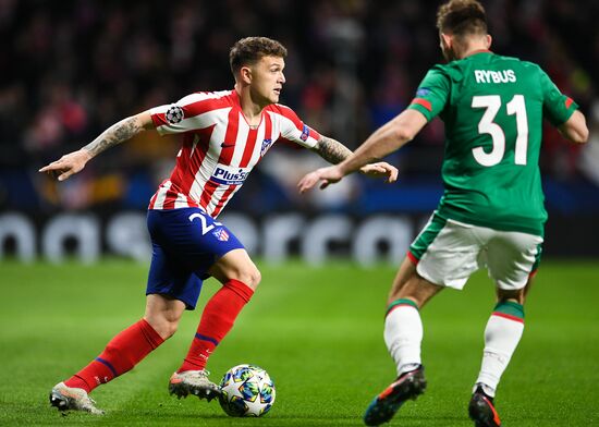 Spain Soccer Champions League Atletico - Lokomotiv