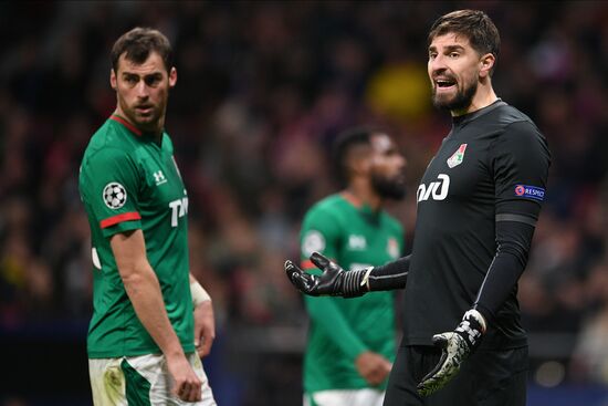 Spain Soccer Champions League Atletico - Lokomotiv