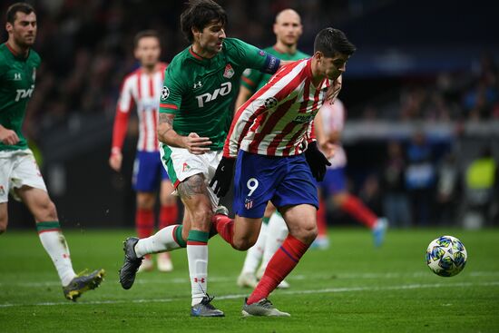 Spain Soccer Champions League Atletico - Lokomotiv