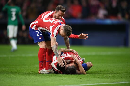 Spain Soccer Champions League Atletico - Lokomotiv
