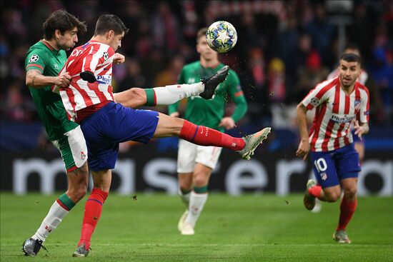 Spain Soccer Champions League Atletico - Lokomotiv