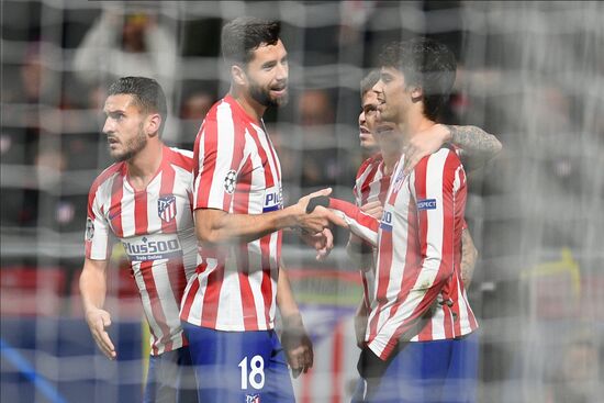 Spain Soccer Champions League Atletico - Lokomotiv