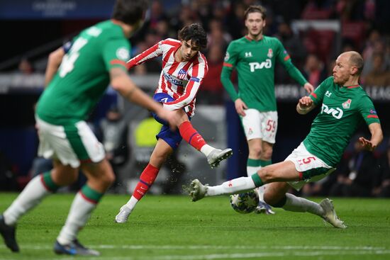 Spain Soccer Champions League Atletico - Lokomotiv