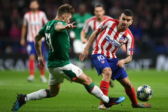 Spain Soccer Champions League Atletico - Lokomotiv