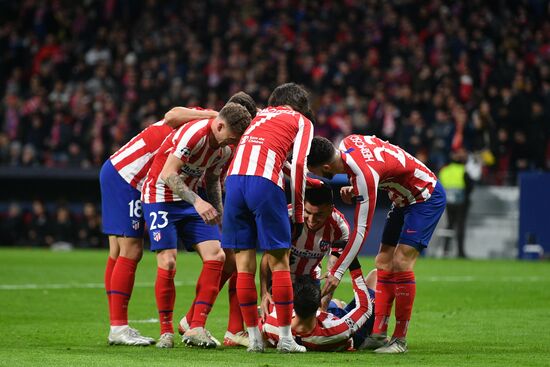 Spain Soccer Champions League Atletico - Lokomotiv