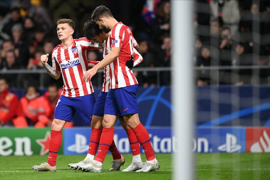 Spain Soccer Champions League Atletico - Lokomotiv