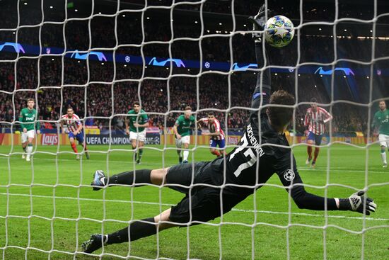 Spain Soccer Champions League Atletico - Lokomotiv