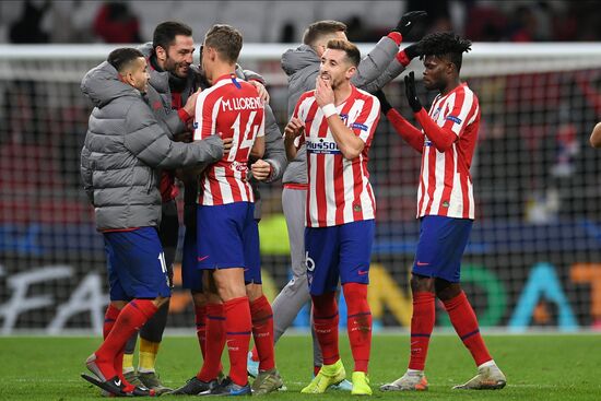 Spain Soccer Champions League Atletico - Lokomotiv