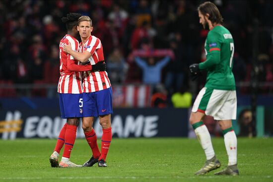 Spain Soccer Champions League Atletico - Lokomotiv