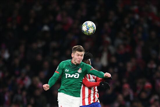 Spain Soccer Champions League Atletico - Lokomotiv