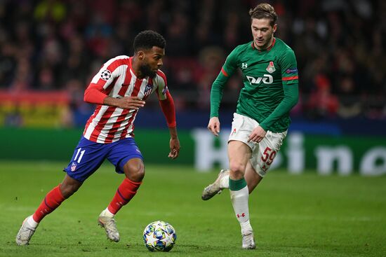 Spain Soccer Champions League Atletico - Lokomotiv