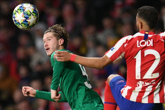 Spain Soccer Champions League Atletico - Lokomotiv