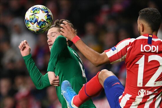 Spain Soccer Champions League Atletico - Lokomotiv