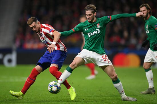 Spain Soccer Champions League Atletico - Lokomotiv