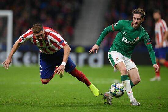 Spain Soccer Champions League Atletico - Lokomotiv