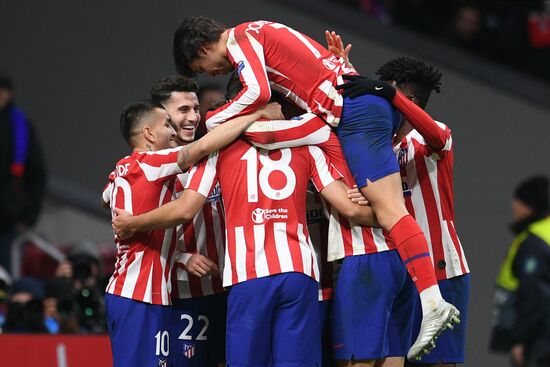 Spain Soccer Champions League Atletico - Lokomotiv