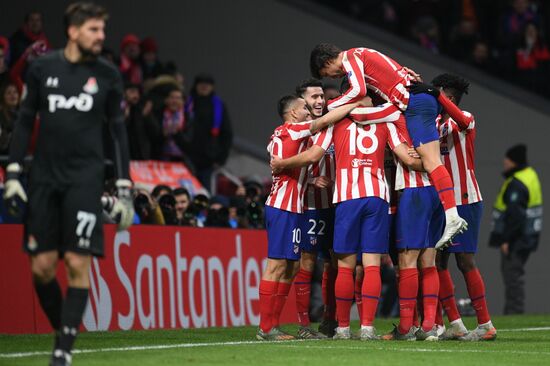 Spain Soccer Champions League Atletico - Lokomotiv