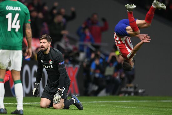 Spain Soccer Champions League Atletico - Lokomotiv