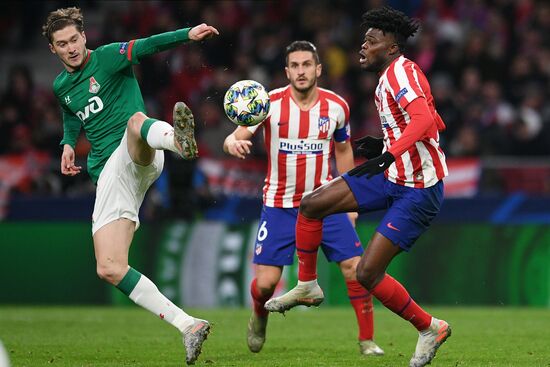 Spain Soccer Champions League Atletico - Lokomotiv